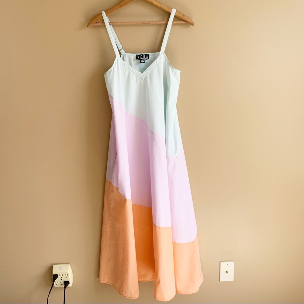 VEDA summer fiesta Maxi dress pastel RELISTED - Picture 2 of 12